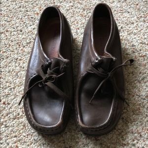 Dark Brown Wallabees - size 9M